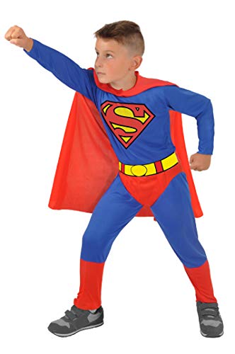 Ciao 11672.3-4 Disfraz de Superman para Niños Original Dc Comics (Tamaño 3-4 Años)