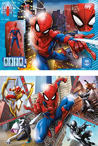 Clementoni- 2 Puzzles 60 Piezas Spider-Man, Color Multicolor. (21608.6)