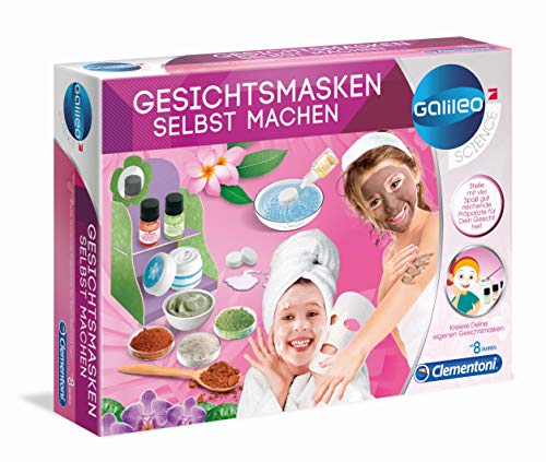 Clementoni 59171 Galileo Science - Mascarillas faciales de bricolaje, mascarillas hidratantes y perfumadas, juguetes para niños a partir de 8 años (Producto alemán)