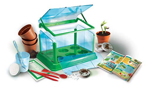 Clementoni 69490 Galileo Science - Mi primer invernadero y semillas para mini jardineros y botánicos en ciernes, juguete para niños a partir de 8 años