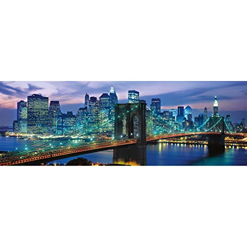 Clementoni- Collection Puzzle 1000 Piezas Panorama Puente de Brooklyn - NY (39434.0)