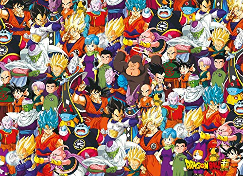 Clementoni- Impossible Puzzle-Dragon Ball-1000 pièces, Multicolor (39489)