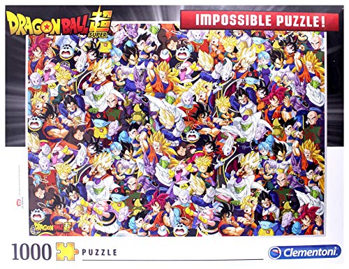 Clementoni- Impossible Puzzle-Dragon Ball-1000 pièces, Multicolor (39489)