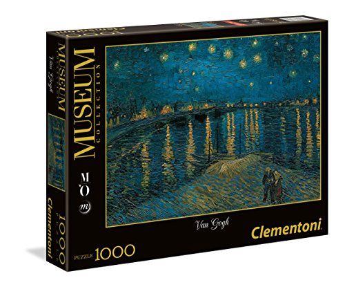 Clementoni-Los Pingüinos De Madagascar Puzzle 1000 pzas Museum Van Gogh Noche (39344.2)