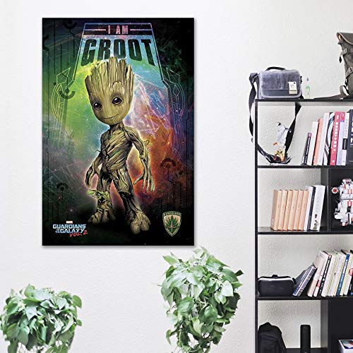 Close Up Póster Marvel Guardians of The Galaxy Vol. 2 - I Am Groot [Kid] (61cm x 91,5cm)