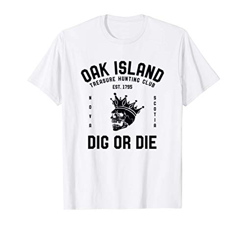 Club de Caza del Tesoro de Oak Island Misterio de la Calaver Camiseta