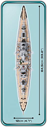 COBI Historical Collection WWII-Niemiecki Pancernik Battleship Bismarck 4819 [KLOCKI]