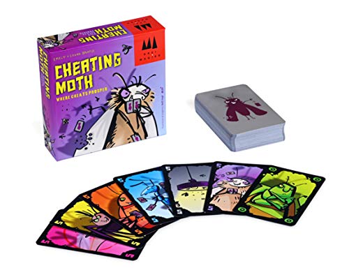 Coiledspring Games Cheating Moth Card Game Juego, Multicolor