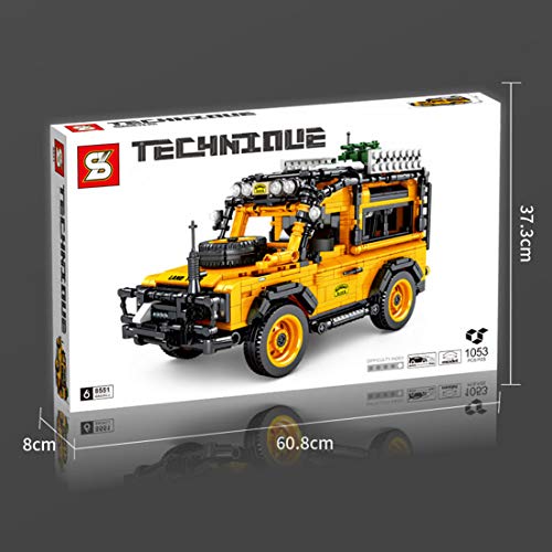 ColiCor Technic Maqueta del Nuevo Modelo de Todoterreno, 1053pcs Modelo de 4x4 rcpara Coche Bloques Kits para Land Rover Defender, Compatible con Lego Technic