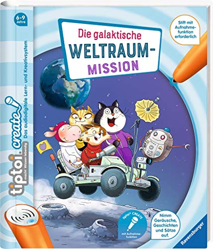 Collectix Ravensburger tiptoi Create libro – La misión espacial galáctica + Póster educativo planetas | para niños de 6 a 9 años