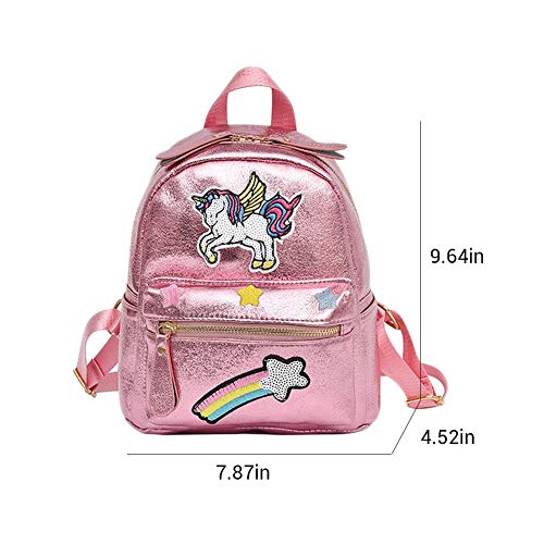 Comtervi Mochilas de la escuela Unicornio, bolsos del estudiante del arco iris del unicornio de la moda de la fantasía para las muchachas muchachas Adolescentes