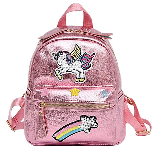 Comtervi Mochilas de la escuela Unicornio, bolsos del estudiante del arco iris del unicornio de la moda de la fantasía para las muchachas muchachas Adolescentes
