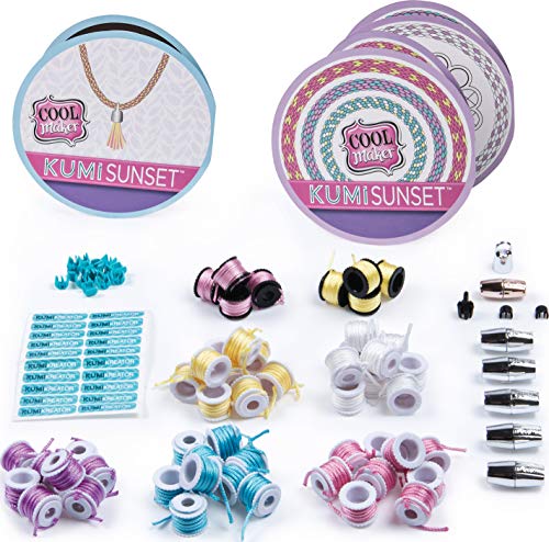 Cool Maker 6038304 - Kumi Fashion Set para crear hasta 12 pulseras con KumiKreator, para niñas de 8 años en adelante, modelos surtidos