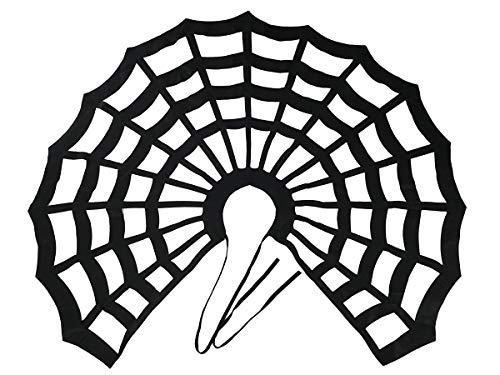 CoolChange Disfraz de Halloween | Capa de Tela de araña para Brujas & Monstruos del Terror | Negro