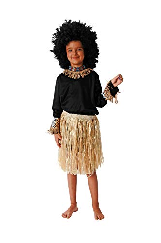 Costumizate! Disfraz de Africano Talla 4-6 Especial para niños Fiestas de Disfraces o Carnaval