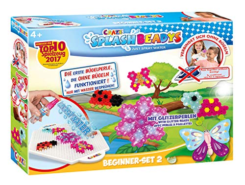 CRAZE- Cuentas Fuse Beads Splash BEADYS Juego de Manualidades para niñas con fusibles de Agua para Principiantes 15308, Multicolor , color/modelo surtido