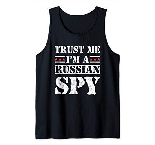 Créeme, soy un espía ruso parodia soviética de la URSS Camiseta sin Mangas