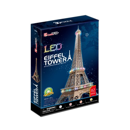 CubicFun- Puzzle 3D LED Torre Eiffel (CPA Toy Group Trading S.L. 5523214)