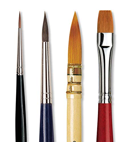 Da Vinci 5279 Series - Juego de Pinceles para Acuarela, Madera, marrón, Negro/Rojo, 30 x 30 x 30 cm