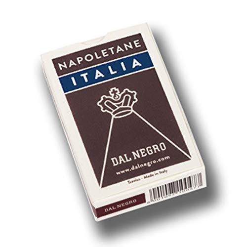Dal Negro - Napoletane Italia-Estuche marrón Cartas de Juego regionales, Multicolor, 010069