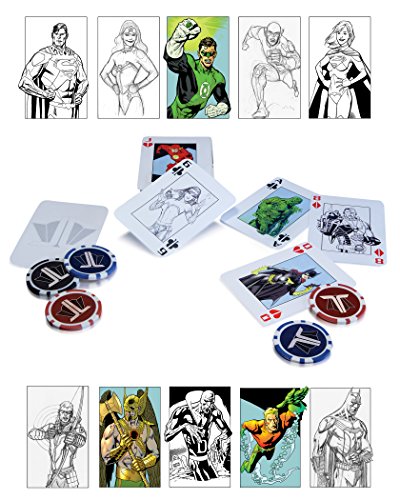 DC Comics Liga de la Justicia Starter – Juego de póquer