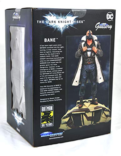 DC-Diorama de la colección Movie Gallery de Diamond Select del personaje Bane e la película Dark Knight Rises Estatua, multicolor, Estándar Toys OCT182229 , color/modelo surtido