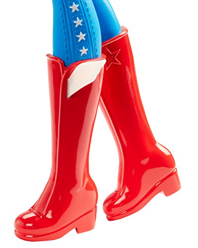 DC Super Hero Girls DC Superhero Girls- Wonder Woman Disney Muñeca, Color Rojo/Azul (Mattel DTR13)