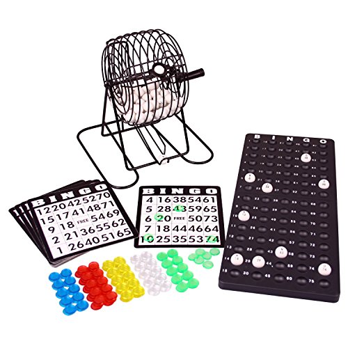 Denny International Bingo Lotto Lotto Unidad de Tambor Juego de Bingo y Muchos Accesorios