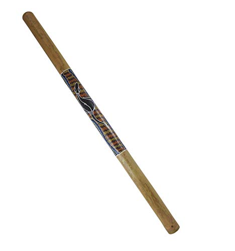 Didgeridoo de bambú pintado Salamandra, 120 cm