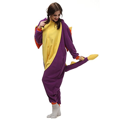 Disfraces de Cosplay para Adultos Pijamas de Animales One Piece púrpura, M