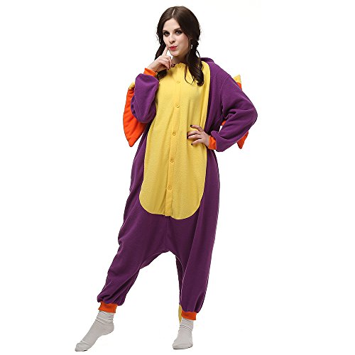 Disfraces de Cosplay para Adultos Pijamas de Animales One Piece púrpura, M