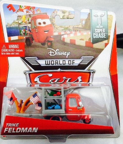 Disney Pixar CARS 2 Movie 1:55 Die Cast Car *Ultimate Super Chase* Trike Feldman - Limited Edition: 4000