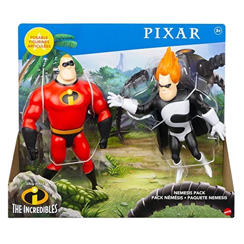 Disney Pixar Pack de Dos Figuras de Los Increibles (Mattel GMD18)