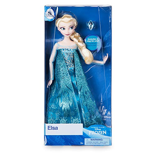 Disney Store Oficial Elsa Princesa muñeca clásica con el Anillo de Accesorios