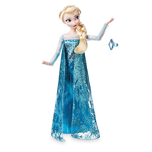 Disney Store Oficial Elsa Princesa muñeca clásica con el Anillo de Accesorios