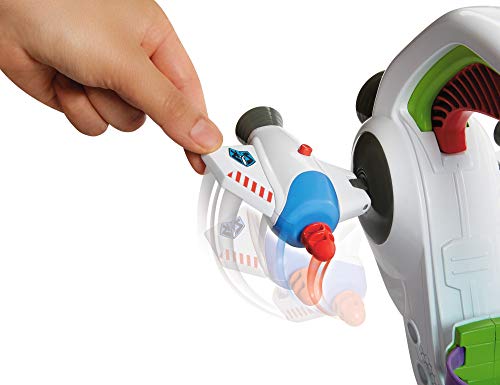 Disney Toy Story Nave Espacial de Buzz Lightyear, nave de juguete con figura de acción (Mattel GRG28)