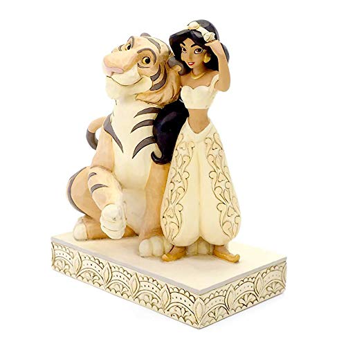 Disney Traditions, Figura de Jazmin y el tigre Raja de" Aladín", para coleccionar, Enesco