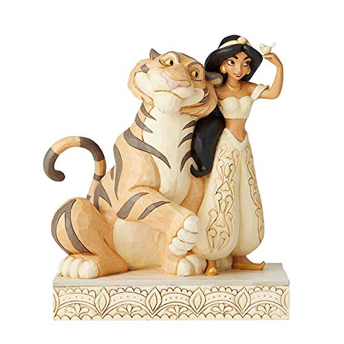 Disney Traditions, Figura de Jazmin y el tigre Raja de" Aladín", para coleccionar, Enesco