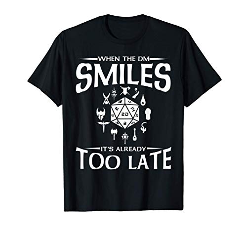 Divertido Dm Smiles Juego de rol Dungeon Fantasy Camiseta