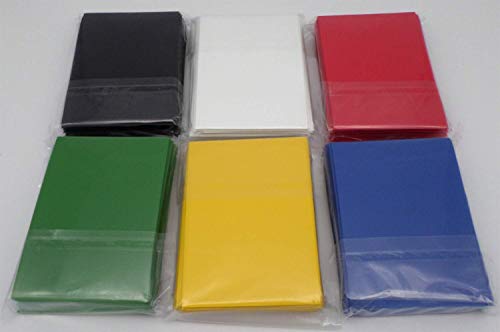 docsmagic.de 6 x 60 Double Mat Card Sleeves Small Size 62 x 89 - Black Blue Green Red White Yellow - YGO - Mini Fundas