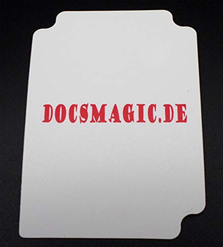 docsmagic.de Deck Box + 100 Mat White Sleeves Standard - Caja & Fundas Blanco - PKM - MTG