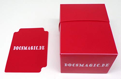 docsmagic.de Deck Box Mix - Full Black, Red, Mint, Pink, Light Blue, Light Green, Purple, Orange - 8 Count - PKM YGO MTG