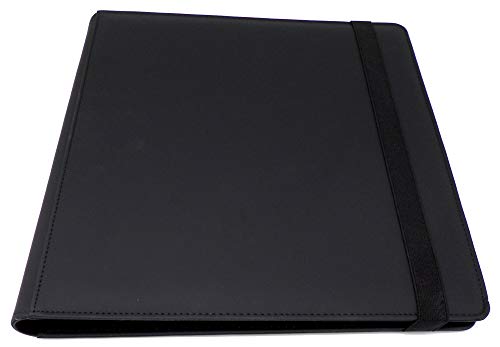 docsmagic.de Pro-Player Premium 12/24-Pocket Playset Album Black - 480 Card Binder - MTG - PKM - YGO - Álbum para Tarjetas Negra