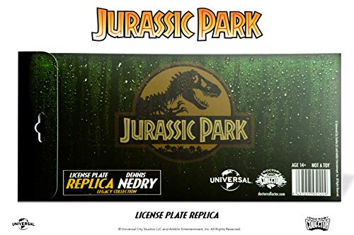 Doctor Collector- Jurassic Park - Réplica de matrícula Dennis Nedry (8437017951209)