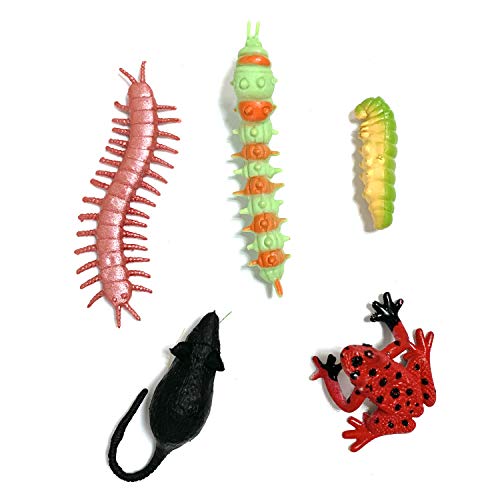 DOITEM 80 Pack Insectos de plástico Figuras Juguetes Surtido Insecto Incluye Multicolor Mariposa Realista para niños Educación Juguetes de Halloween