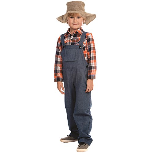 Dress Up America Disfraz de granjero para niño, multicolor, talla 1-2 años (cintura: 61-66, altura: 84-91cm) (840-T2)