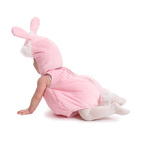Dress Up America- Traje de Conejito Talla 0-6 Meses Rosa Conejo Halloween Disfraz Infantil Animal para bebé, Color (Peso: 3,5-7 kg, Altura: 43-61 cm) (869-0-6)