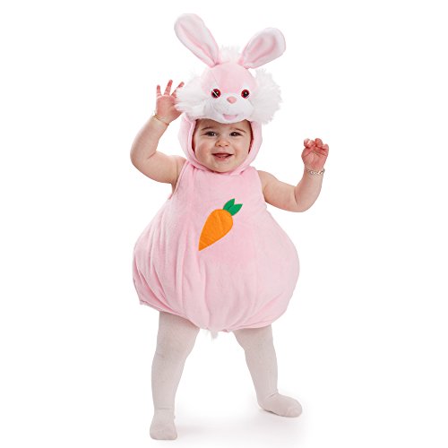 Dress Up America- Traje de Conejito Talla 0-6 Meses Rosa Conejo Halloween Disfraz Infantil Animal para bebé, Color (Peso: 3,5-7 kg, Altura: 43-61 cm) (869-0-6)