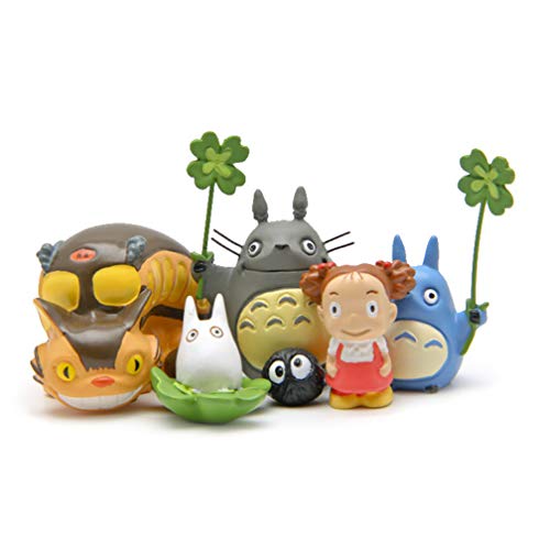 EASTVAPS 5 UNIDS Mi Vecino Totoro Figura Hayao Miyazaki Mei Mini Paisaje Decoración