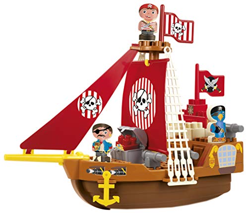 Ecoiffier Abrick 30230 Barco Pirata con Bloques de construcción, Color